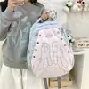 Mochila de viaje ligera y sencilla estilo japonés ins, inspirada en lo girly, para mujer, alto valor estético, gran capacidad, diseño de alas pequeñas