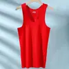 Chaleco de Algodón Puro para Hombre de Verano Deportes Fitness Juventud Sin Mangas Running Camiseta de Secado Rápido Camisa Fina de Capa Base para Hombre