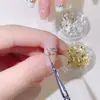Nuevo Celebridad de Internet Hebilla de Metal Coreana Joyería para Uñas Gotas de Agua DIY Joyería para Uñas Trenzada Accesorios de Aleación