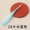 Novo Pingente de Borla Flor de Pessegueiro 12cm Acessório para Roupa Hanfu Pequeno Pingente Leque Borla Atacado