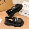 Falda Versátil Zapatos Pequeños de Cuero Moda Primavera Verano para Mujer Nicho Suela Suave Impermeable Plataforma Ligero Suela Gruesa Mary Jane Zapatos de Salón