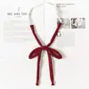 Corbata Jk Borgoña para Mujer, Estilo Japonés, Corbata de Rayas Perezosas Sin Nudo, Uniforme Académico, Foto de Graduación, Accesorio de Uniforme Escolar