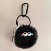 Lindo llavero de dibujos animados de felpa de pierna larga con cerdas pequeñas para colgar en el bolso, accesorio para coche, pequeño regalo
