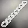 Cadena Acrílica 17*23mm Color Macarrón Cadena Grande para Bolso Cadena Colorida Accesorios Accesorios para Joyería DIY Venta al por Mayor