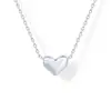 Nuevo Collar Colgante Corazón Transparente de Amazon Estilo Dulce y Lindo Joyería para Parejas Nuevo Modelo 2024