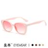 Nuevas Gafas de Sol Ojo de Gato Huecas Color Jalea Doble Capa Moda Europea y Americana Gafas de Tendencia Celebridad de Internet Transfronteriza Fotografía Callejera Gafas de Sol