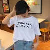 Patrón 2023 casual de manga corta para hombre y mujer, nueva camiseta casual europea y americana, cuello redondo para hombre y mujer