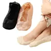 Meias Invisíveis de Renda de Verão para Mulheres, Meias Sapatilha, Meias de Sapato de Corte Baixo Antiderrapantes de Silicone, Meias Curtas de Algodão, Meias de Algodão Respiráveis, Estilo Curto