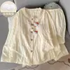 Pijama para mujer con copas incorporadas, estilos de primavera y otoño, diseño lindo de dibujos animados estilo japonés, corte holgado, ropa de estar de algodón de manga larga con estampado de nubes que también se puede usar como ropa exterior
