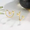 Pendientes de Cuentas Cruzadas Diseño de Nicho Pendientes Nuevos Simples y Versátiles Accesorios Diarios para Viajes para Hombres y Mujeres