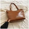 Bolsas para Mujer 2026 Nueva Moda Retro Bolso de Axila Bolso Tote de Gran Capacidad para Viajar Bolso de Hombro de Cuero Aceitado y Encerado de Moda