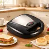 Nueva máquina automática para hacer sándwiches tres en uno, máquina mecánica para hacer pan casero JS-802A