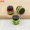 Nova Boneca de Bolo de Hambúrguer em Camadas Comida de Casa de Bonecas Brinquedo Cola de Creme DIY Acessórios de Resina Pingente Decoração Ornamento