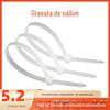 Processamento personalizado de vedação de arame doméstico para construir carro de jardim auto-travamento auto-fixante plástico branco nylon cabo de amarração
