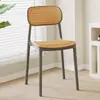 Cadeiras de Rotim Estilo Chinês Atacado, Cadeiras Modernas Minimalistas para Varanda, Cadeiras de Rotim Trançado à Prova de Sol para Pátio Externo, Cadeiras de Uma Pessoa com Encosto para Pousadas