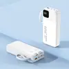 Batería Externa de 30000mAh con Carga Súper Rápida de 22.5W, Cable Integrado, Pantalla Digital, Universal para Múltiples Dispositivos, Mayoreo