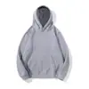 Sudadera con capucha gruesa de forro polar para otoño e invierno, para hombre, color liso, corte holgado, chaqueta con capucha versátil, transfronteriza