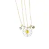 Venta transfronteriza simple flor costura magnética collar margarita collar para amigas collar de aceite femenino fabricantes al por mayor
