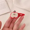 Pasador de Pelo de Manzana de Dibujos Animados Pinza Lateral Ins Clip para Flequillo de Chica Energética Pinza Versátil Linda para el Cabello