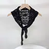 Xale de Renda Crochê Estilo Coreano Retrô Protetor de Pescoço e Ombro Lenço Triângulo Vazado Lenço para Ambiente com Ar Condicionado Primavera e Outono