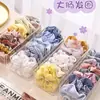 Scrunchie Floral Xadrez de Alto Acabamento, Elástico Elegante Estilo Ballet, Faixa de Cabelo da Moda para Rabo de Cavalo, Acessório de Cabelo Popular Online