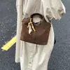 Bolso Casual Elegante Esmerilado para Mujer 2025 Principios de Otoño Retro Versátil Casual Trabajo Ropa de Trabajo Bolso de Hombro Cruzado
