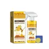 Spray de Cera de Abejas para Cuidado de la Madera para Pisos de Madera del Hogar y Muebles de Secuoya, Aceite de Cera de Mantenimiento Pulidor y Antirroturas