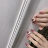 24 Nail Patch Fake Unha Removível Adesivo de Unha Terminado Estudante Internet Celebridade ins Wearable Adesivo de unha falsa