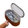 Juego de Té de Viaje Azul y Blanco de Horno Ru Taza Rápida Portátil Una Olla Tres Tazas Tetera Kung Fu para Exteriores Taza de Té