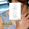 Tatuagem Adesiva Scorpion Magnólia Prateada Quente Homens À Prova D'água Duradoura Boca de Tigre Dorso da Mão Braço Celebridade da Internet Estilo Cool ins Europeu Americano