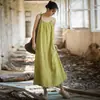 (Estrictamente seleccionado) 26 Vestido de Ramio Tie-Dye Otoñal con Correa Ajustable, Holgado Vintage Adelgazante Elegante Casual Francés