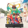 Dios de la montaña resina plástico reforzado con fibra de vidrio estatua de Buda adorada templo dios de la montaña dios estatua grande dios de la montaña bodhisattva montando tigre dios de la montaña tierra