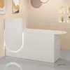 Mostrador de bar, mostrador de caja, mostrador pequeño y simple para tienda, supermercado, tienda de ropa, sensación de lujo ligero de alta gama, salón de belleza, mostrador de recepción de restaurante