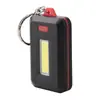 Mini Llavero Luz Digital LED Mosquetón Luz de Trabajo Mini Portátil Iluminación Cob Linterna Pequeña Linterna 3AAA