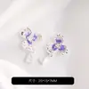 Flor de Trébol de Tres Hojas con Gota de Aceite Chapada en Oro de 14 Quilates que Conserva el Color Pulsera de Cristal Hecha a Mano para DIY Accesorios de Joyería con Cuentas