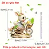 Decoraciones Colgantes Atmosféricas Acrílico Kawaii Adornos Transfronterizos 2D Decoraciones Colgantes de Pascua Conejito Festividad Artículo Caliente
