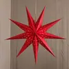 Ponto Dobrável Estrela de Sete Pontas Decoração de Natal Pingente Abajur de Lanterna de Papel Layout de Local de Feriado