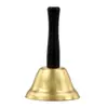 Artículos de decoración navideña: Cascabel de mano de Papá Noel, campana de Papá Noel, cascabel de mano navideño, disponible en colores dorado y plateado