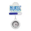 Reloj de bolsillo retráctil para enfermera RN más vendido transfronterizo, hebilla de acrílico con purpurina fácil de tirar, reloj de bolsillo anti-pérdida con insignia médica NURSE