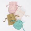 Fabricante Personaliza Bolsas de Cordão de Microfibra de Alta Qualidade para Colares, Brincos, Anéis e Joias, Pequenas Bolsas de Tecido que Podem Ser Impressas com Logotipo, Caixas de Joias