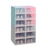 Caja de Zapatos de Plástico Transparente Caja de Almacenamiento Caja de Zapatos Cajón Abatible Caja de Zapatos Almacenamiento de Zapatos para el Hogar de Mujeres Engrosamiento