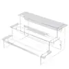 Armário de Exposição com Escada de Acrílico Transparente de Mesa Bolha Fosco Modelo Caixa Surpresa Caixa de Armazenamento Feita à Mão Rack de Exposição para Lego