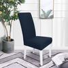 Venta al por mayor de punto transfronterizo Funda elástica de forro polar para silla Universal Color sólido Engrosada Fabricante de fundas para sillas de hotel y restaurante