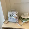 2026 Verão Novo Estilo Coreano Design de Nicho Bolinhas Laço Mochila Feminina Moda Elegante Bolsa Transversal