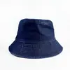 Chapéu de pescador em jeans lavado para homens e mulheres, chapéu de proteção solar para uso ao ar livre no verão, chapéu de moda versátil de aba larga
