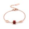 Pulsera de Amistad Única para el Año de Nacimiento, No Se Desvanece, Diseño de Alta Gama, Acero Titanio Oro Rosa Joyería para Mujer Venta al por Mayor Hecho a Mano