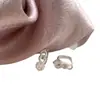 Aretes Geométricos de Circonia Elegantes y Sencillos, Aretes de Moda Versátiles, Sentido de Diseño de Nicho, Aretes de Lujo Ligero para Mujeres, Venta al por Mayor