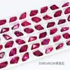 Dongzhou Diamante para Uñas Rosa Rojo Punto de Diamante Accesorios para Joyería DIY Forma Ovalada Especial Uña Portátil Diamante para Uña Venta al por Mayor