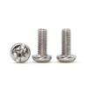 Tornillos para Máquina de Acero al Carbono Templado Niquelado Bm con Cabeza Ranurada M3 Cabeza Grande Tornillos para Máquina No Estándar