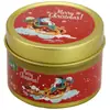 Venta al por mayor de fábrica Caja de regalo de Navidad transfronteriza, Lata de atmósfera festiva Vela de cera de soja perfumada Decoración